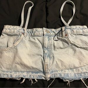Jean crop top